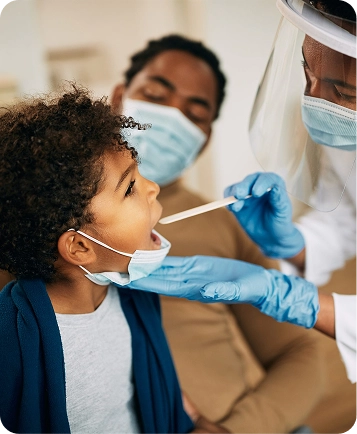 Nurse with child